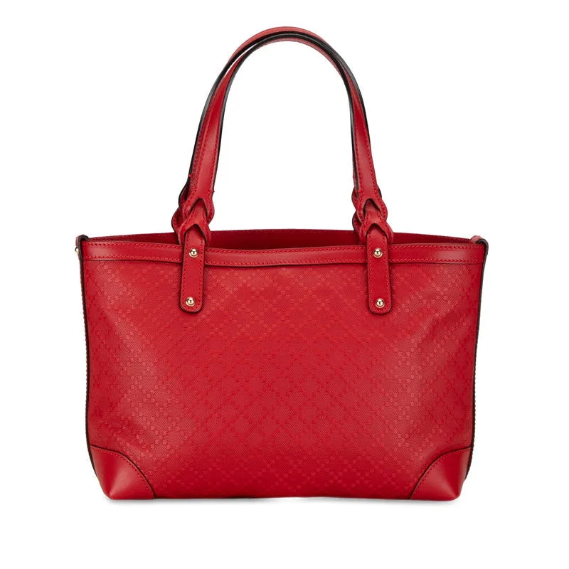 Gucci Diamond Shoulder Bag 269878 Red PVC Leather  Gucci