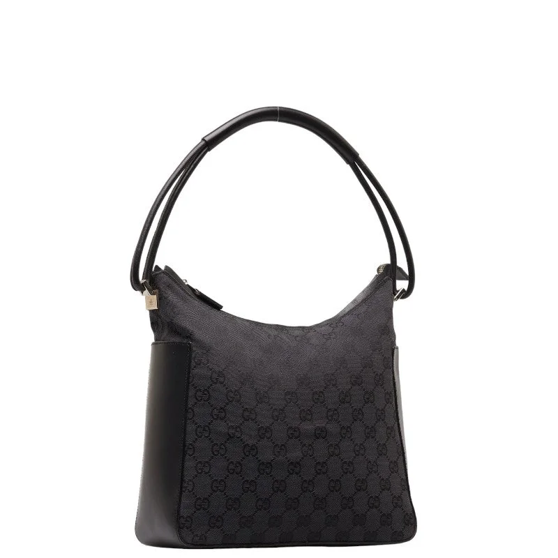 Gucci GG canvas one-shoulder bag 001 3766 Black Leather  Gucci