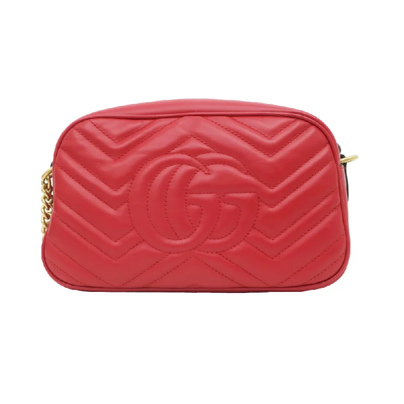 Gucci GG Marmont Shoulder Bag Red  S 447832