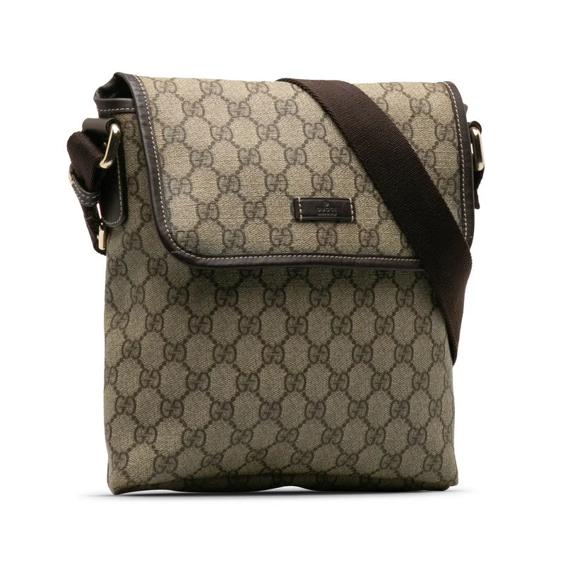 Gucci GG Plus  Shoulder Bag 223666 Beige Brown PVC  Gucci Gucci