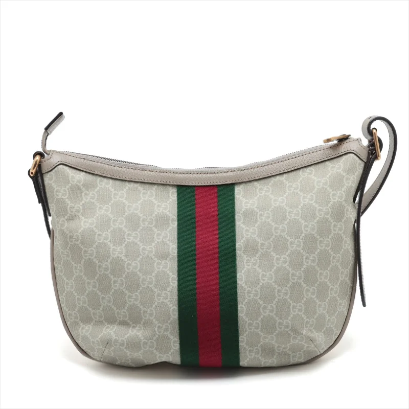 Gucci GG Supreme Shoulder Bag Beige 598125