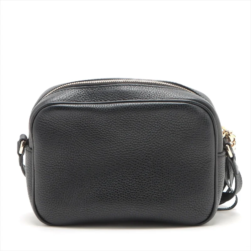 Gucci Soho Leather Shoulder Bag Black 308364