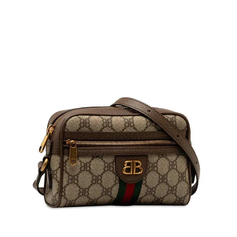 Gucci x Balenciaga The Hacker Project GG Supreme BB Logo  Mini Shoulder Bag