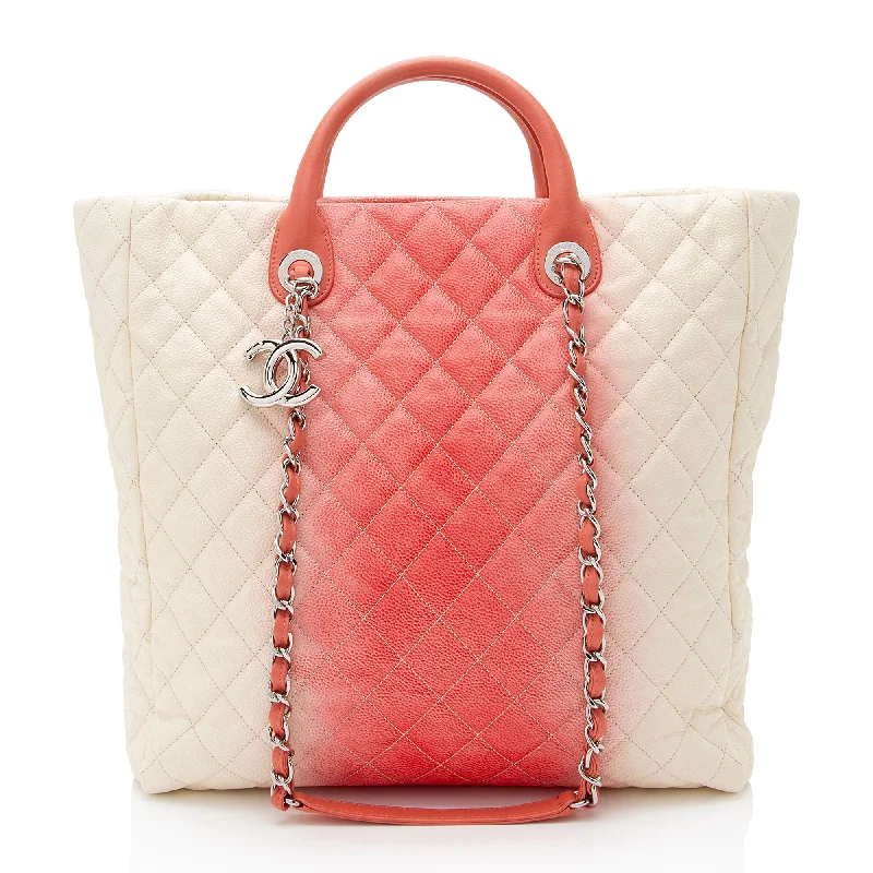 Chanel Ombre Caviar Leather Shopping Tote (SHF-lDA5jf)