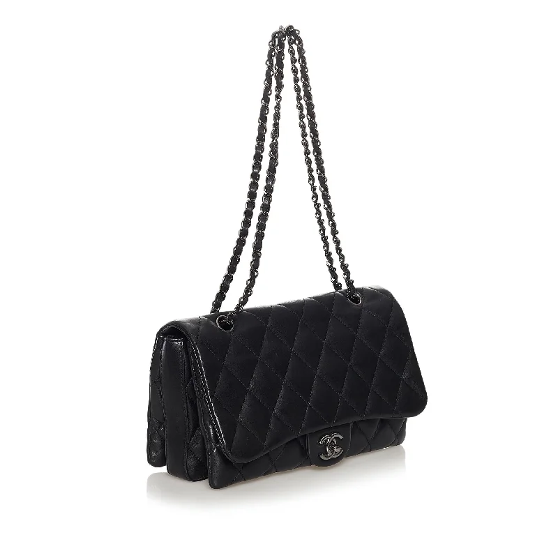 Chanel 3 Bag Lambskin Leather Flap Bag (36390)