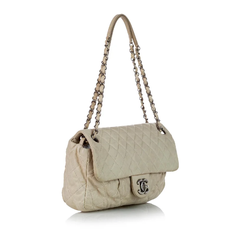 Chanel CC Timeless Lambskin Leather Single Flap Bag (27291)