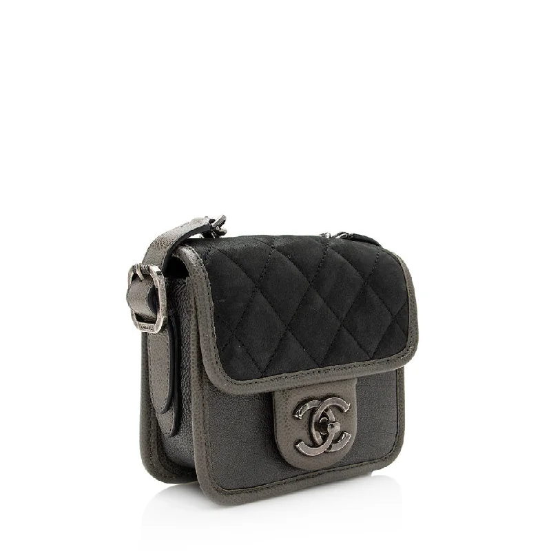 Chanel Iridescent Calfskin Paris Bombay Back to School Mini Flap Bag (20486)