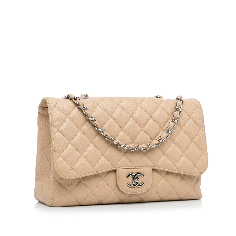 Chanel Jumbo Classic Caviar Single Flap Bag (HUCSq6)