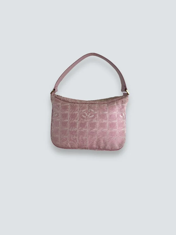 Chanel Pink Monogram Canvas Shoulder Bag