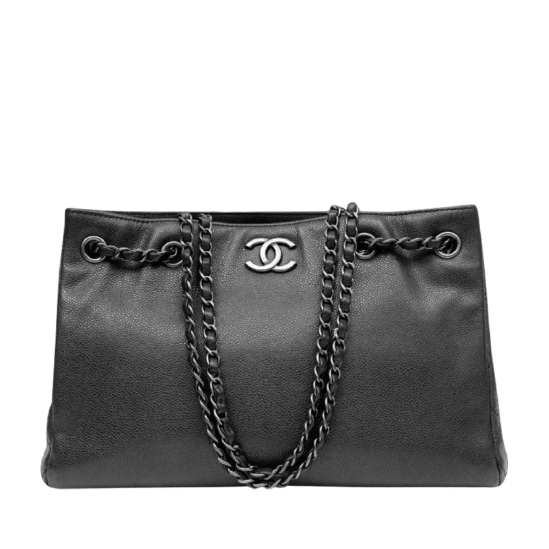 Chanel Slate Gray Tote w/ Gunmetal Hardware