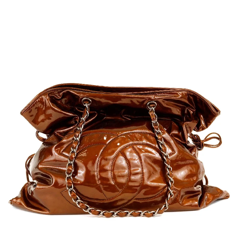 Chanel Copper Patent Leather Bon Bon Tote