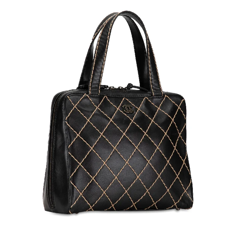 CHANEL CC Wild Stitch Lambskin Handbag