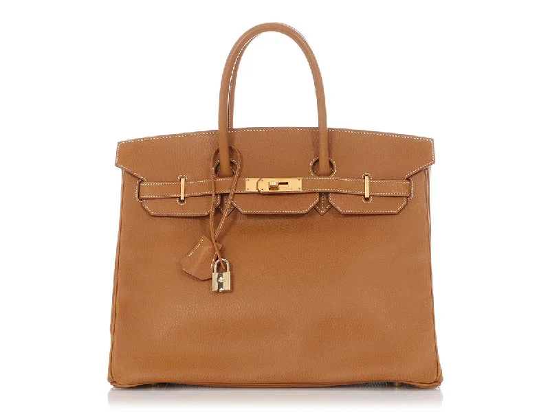 Hermès Gold Ardennes Birkin 35