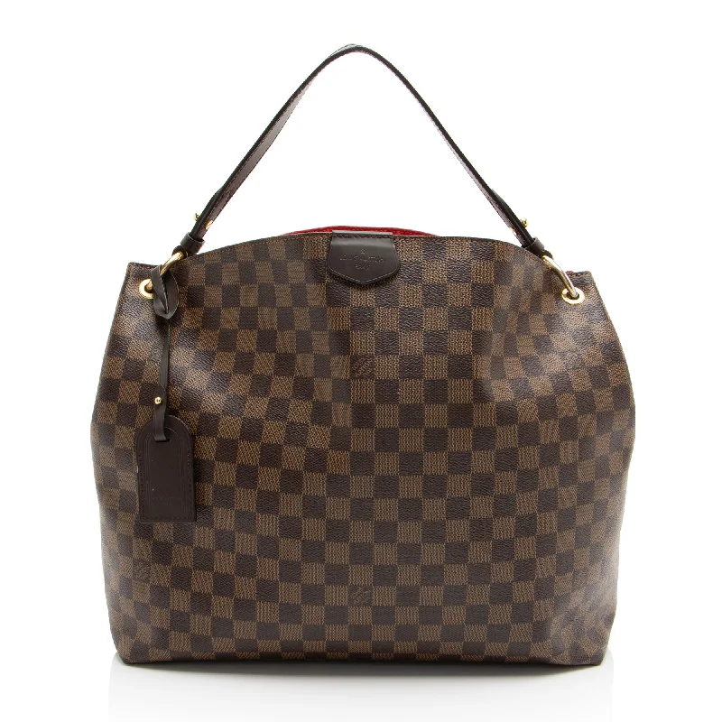 Louis Vuitton Damier Ebene Graceful MM Hobo (SHF-6jtnNb)