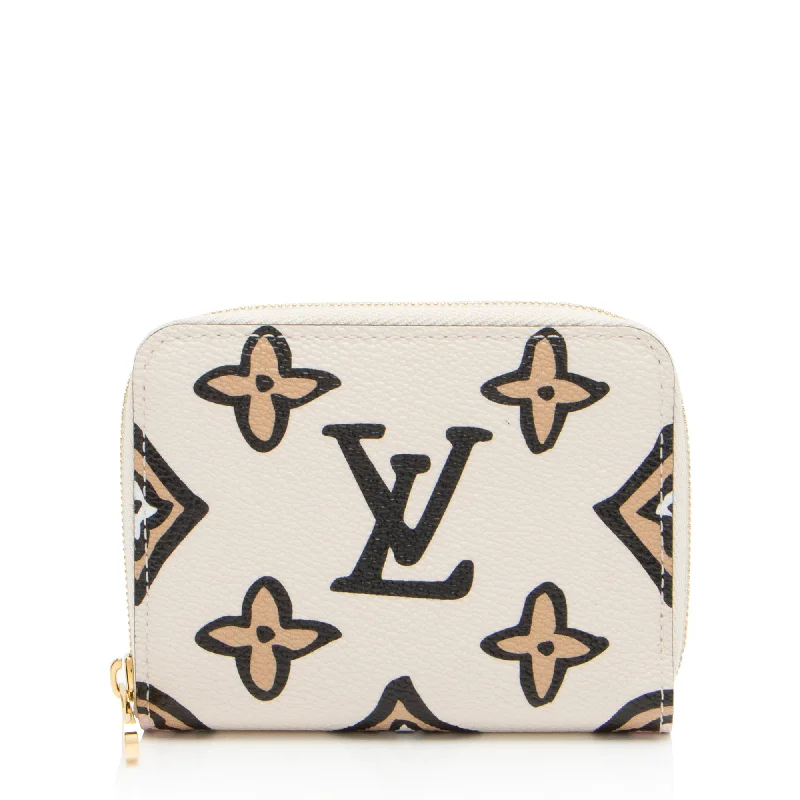 Louis Vuitton Limited Edition Giant Monogram Canvas Wild At Heart Zippy Coin Wallet (SHF-5XyNQz)