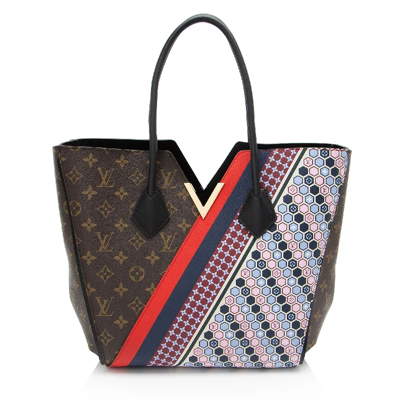 Louis Vuitton Monogram Canvas Calf Leather Kimono Tote (SHF-Ch7DUp)