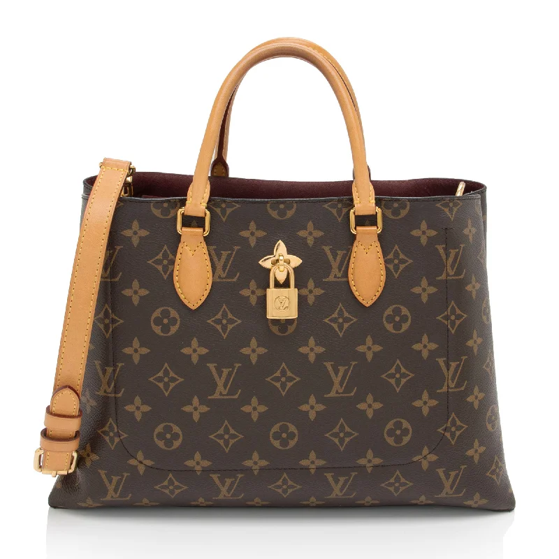 Louis Vuitton Monogram Canvas Flower Tote (SHF-SklG5A)