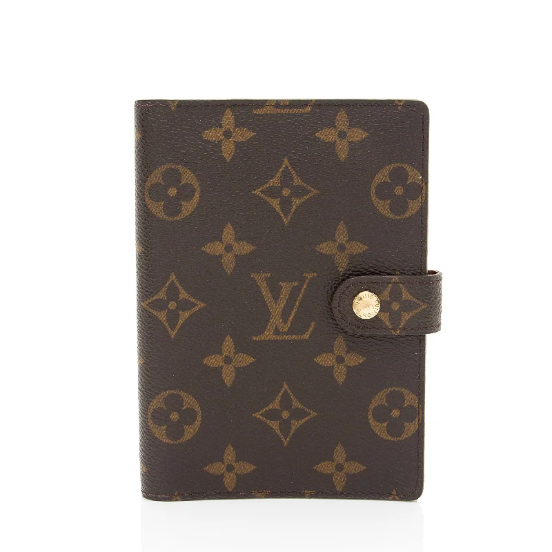 Louis Vuitton Vintage Monogram Canvas Small Ring Agenda Cover (SHF-t7bly3)