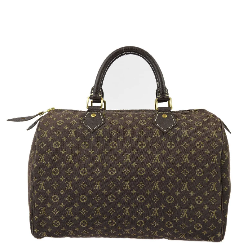 Louis Vuitton 2006 Brown Monogram Mini Lin Speedy 30 Handbag M95224