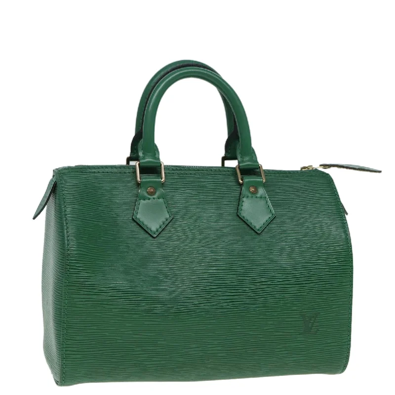 LOUIS VUITTON Epi Speedy 25 Hand Bag Borneo Green M43014 LV Auth 86857