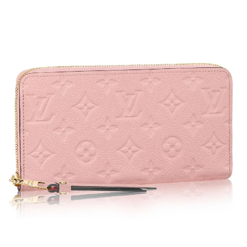 LOUIS VUITTON MONOGRAM EMPREINTE LEATHER WALLET ROSE POUDRE