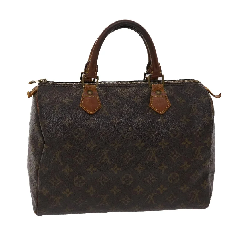 LOUIS VUITTON Monogram Speedy 30 Hand Bag M41526 LV Auth fm2482