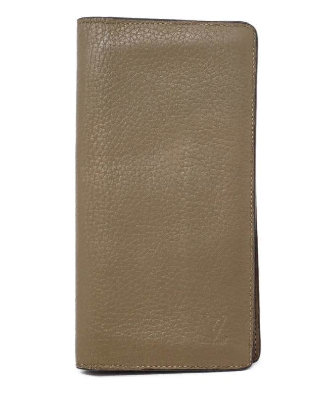 Louis Vuitton Taupe Leather Wallet