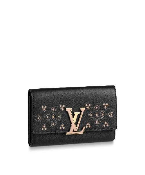 Louis Vuitton Compact Wallet Taurillion Leather Noir