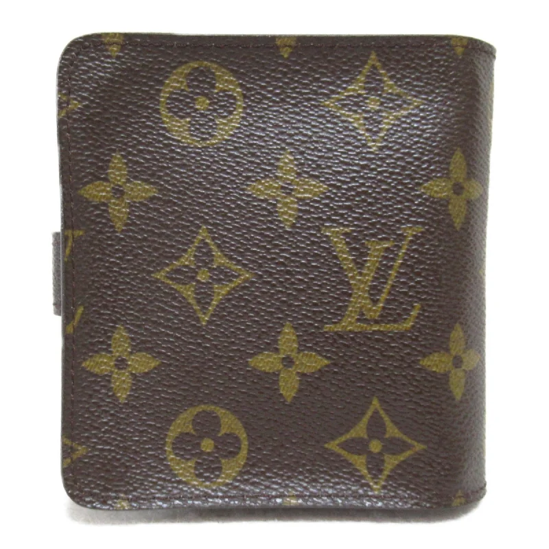 LOUIS VUITTON compact zip wallet Brown Monogram PVC coated canvas M61667