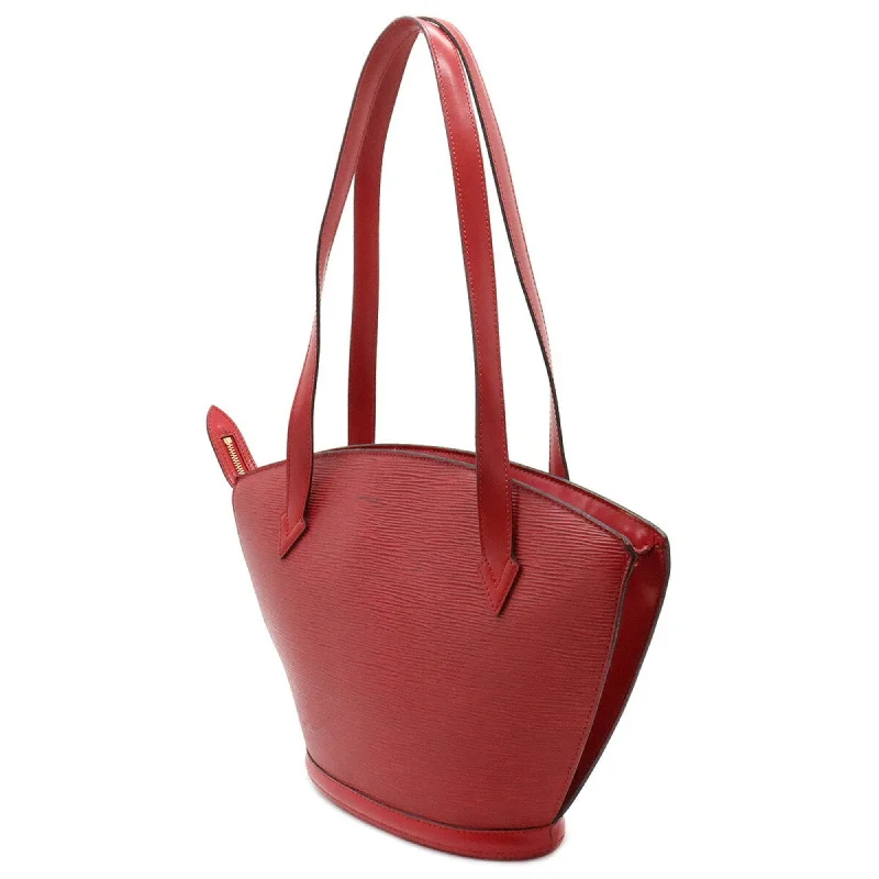 LOUIS VUITTON Epi Saint-Jacques Poigner Long Tote Bag Shoulder Leather Castilian Red M52337